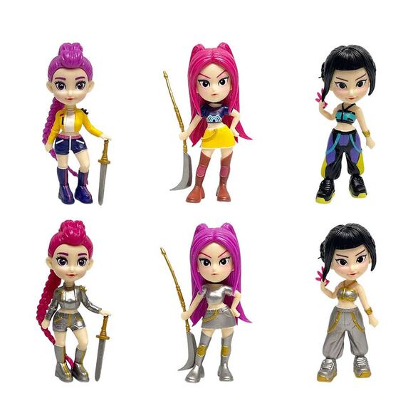 Kpop Demon Hunters Huntrix Figure Keychain Blind Box Trading Card K-Pop - Picture 3 of 3